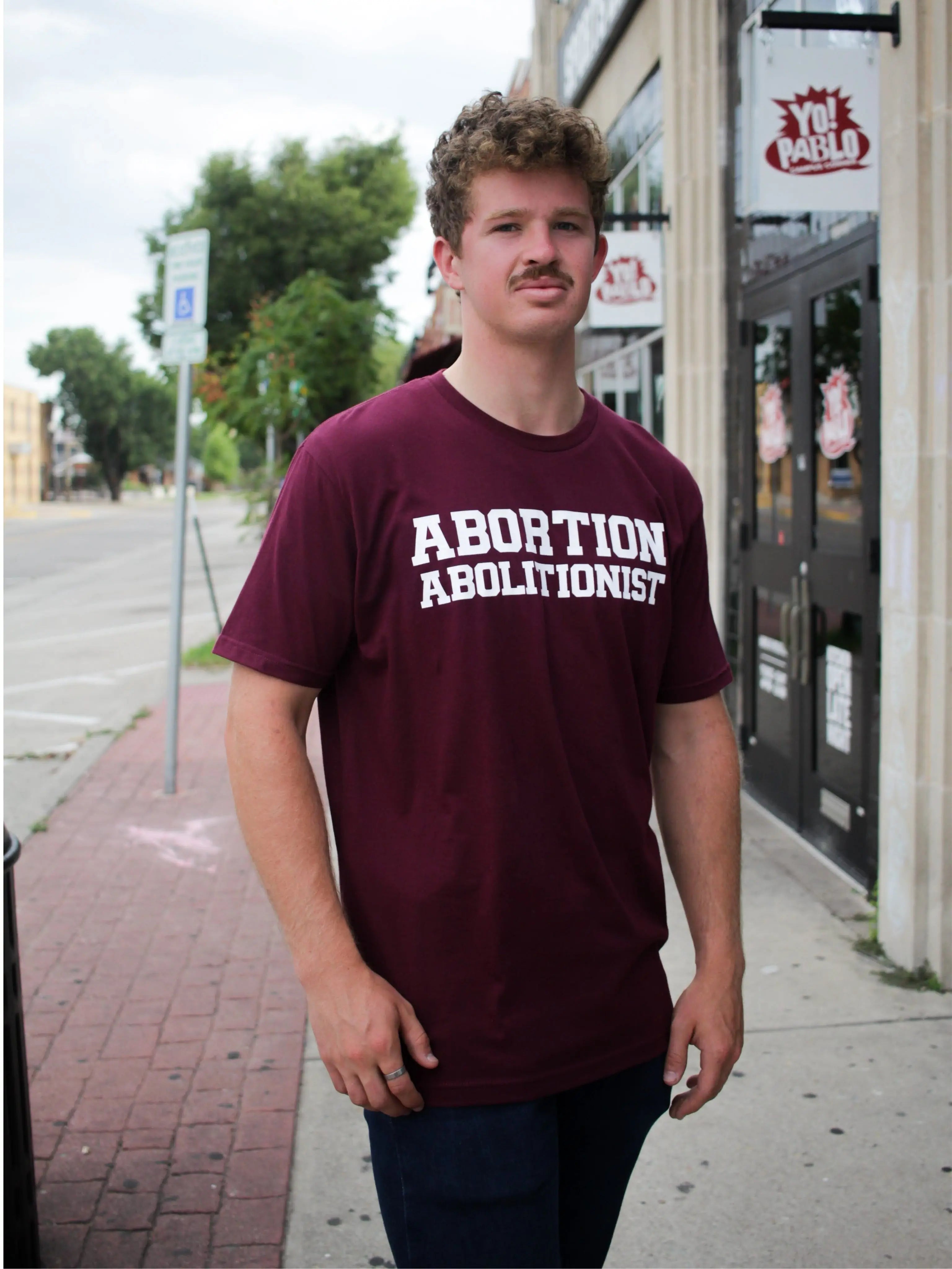 Abortion Abolitionist Maroon T-Shirt (Unisex) Abolitionists Rising Store 