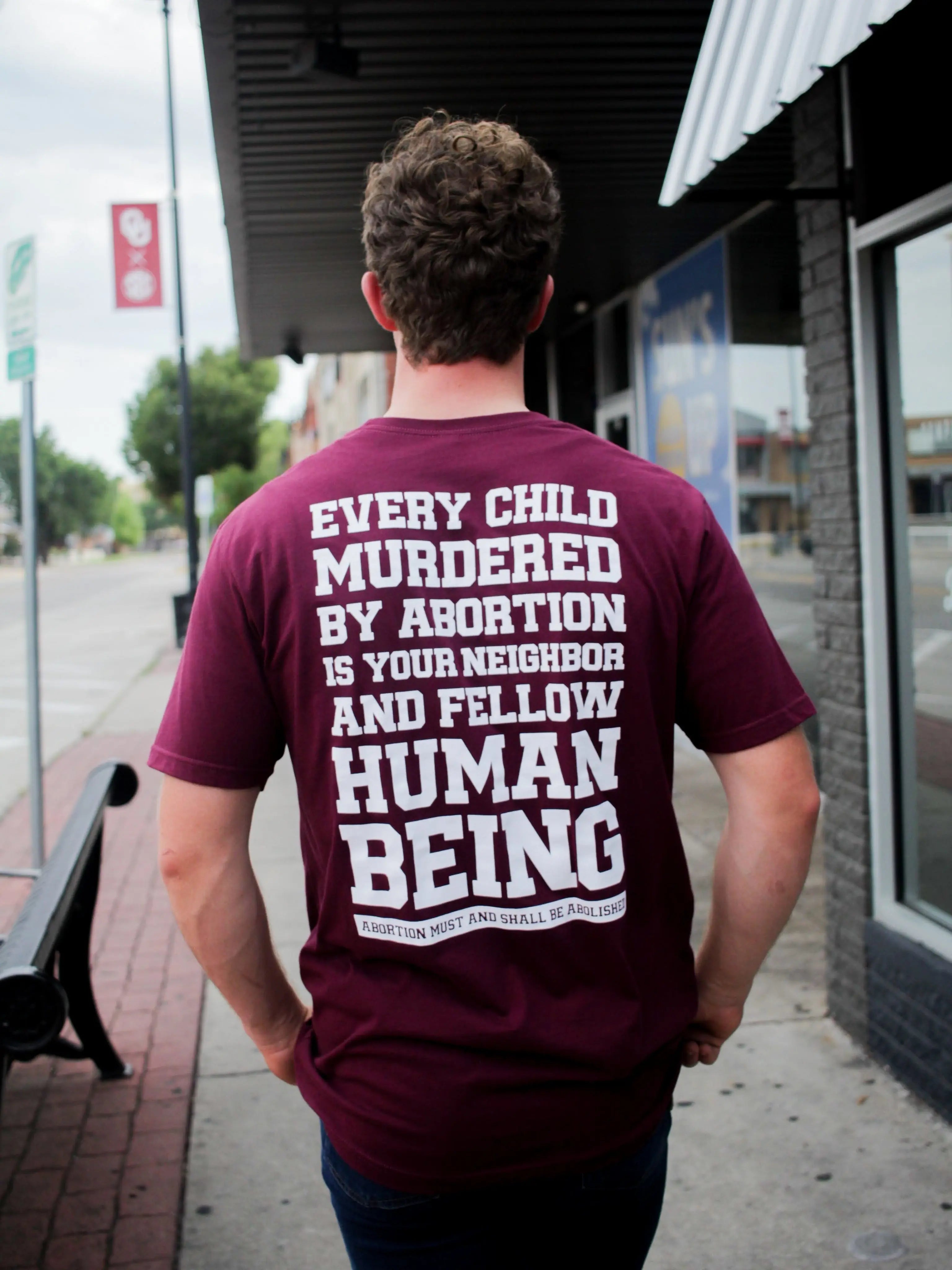 Abortion Abolitionist Maroon T-Shirt (Unisex) Abolitionists Rising Store 