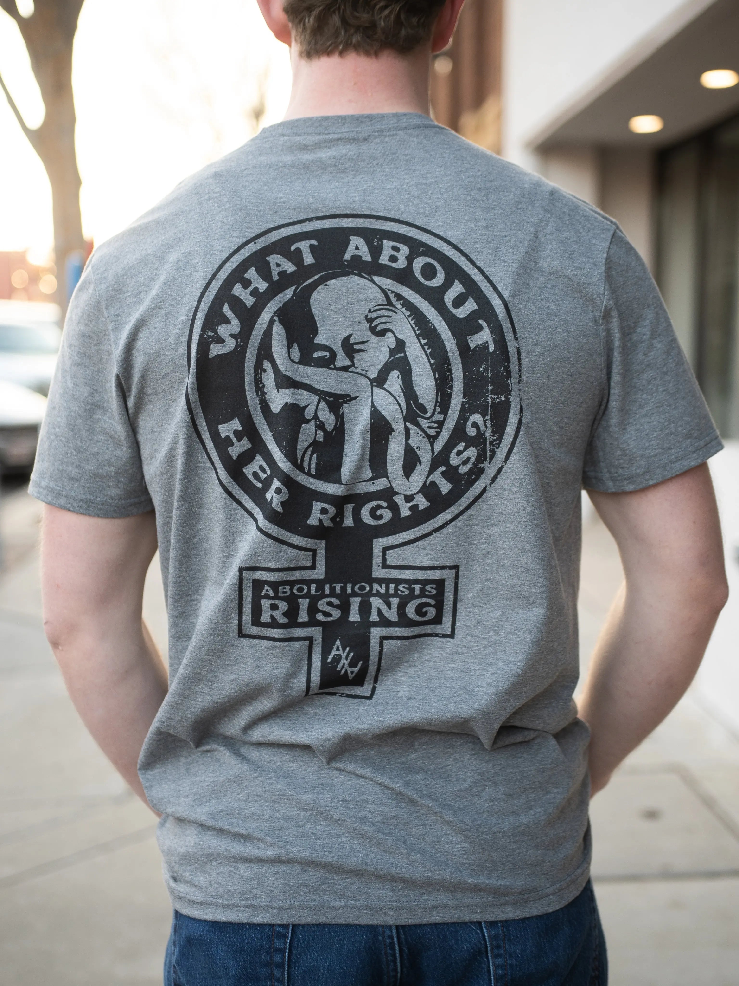 What About Her Rights? Unisex T-Shirt Abolitionists Rising Store 
