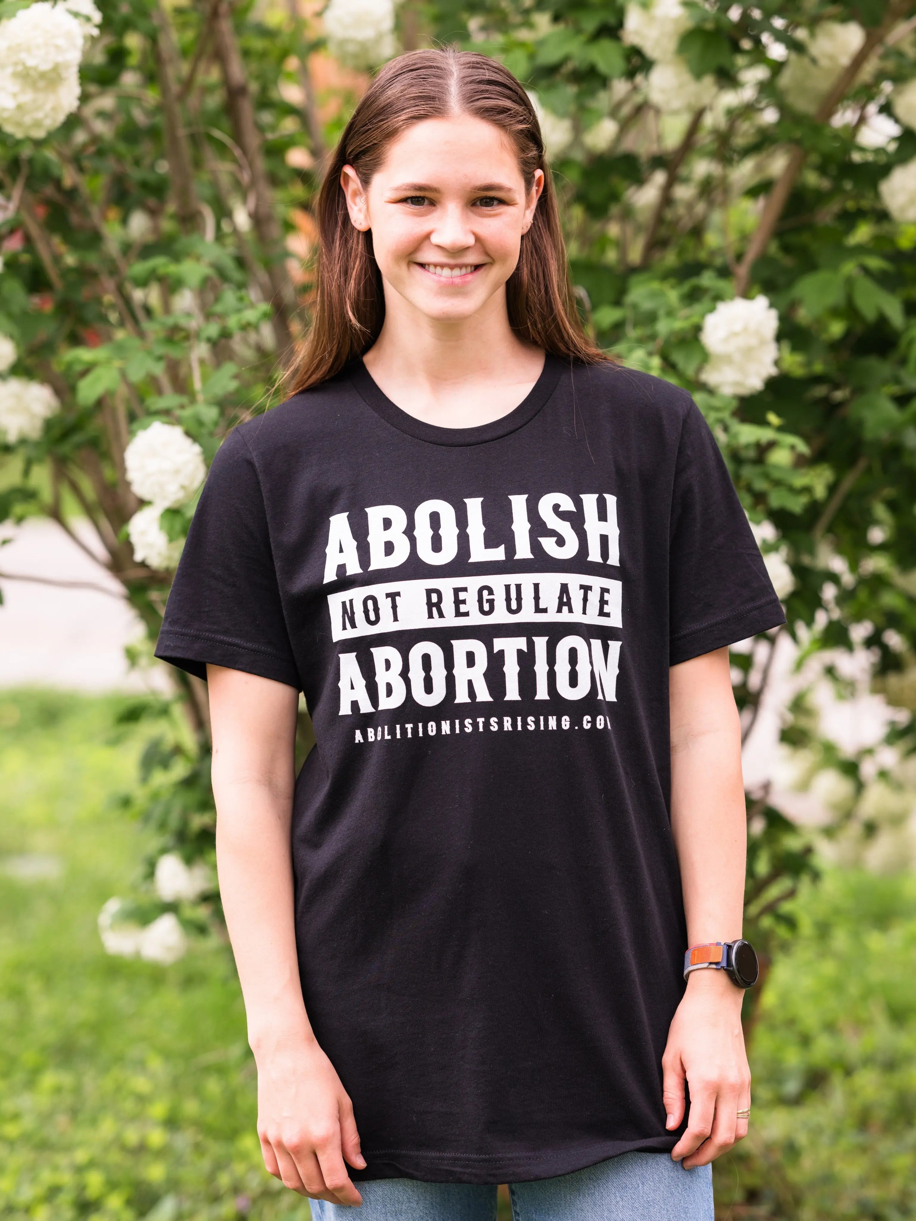 Abolitionists Rising Black Shirt Front 1
