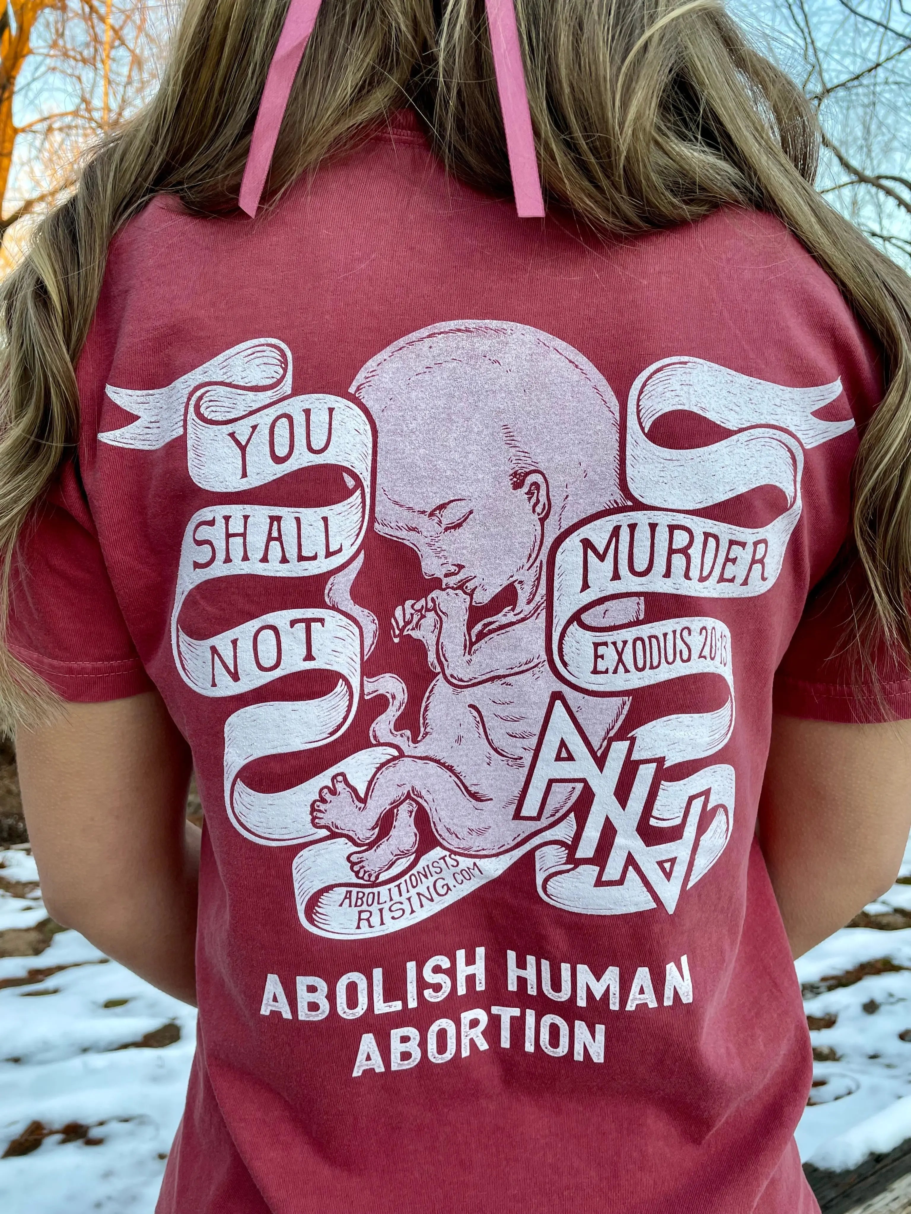 You Shall Not Murder Crimson Unisex T-Shirt Abolitionists Rising Store 