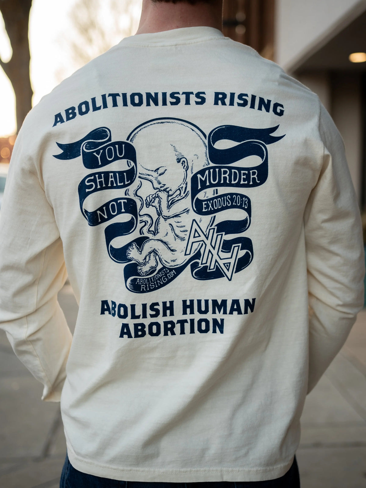 You Shall Not Murder Long-Sleeve Tee - Abolitionists Rising Gear Store