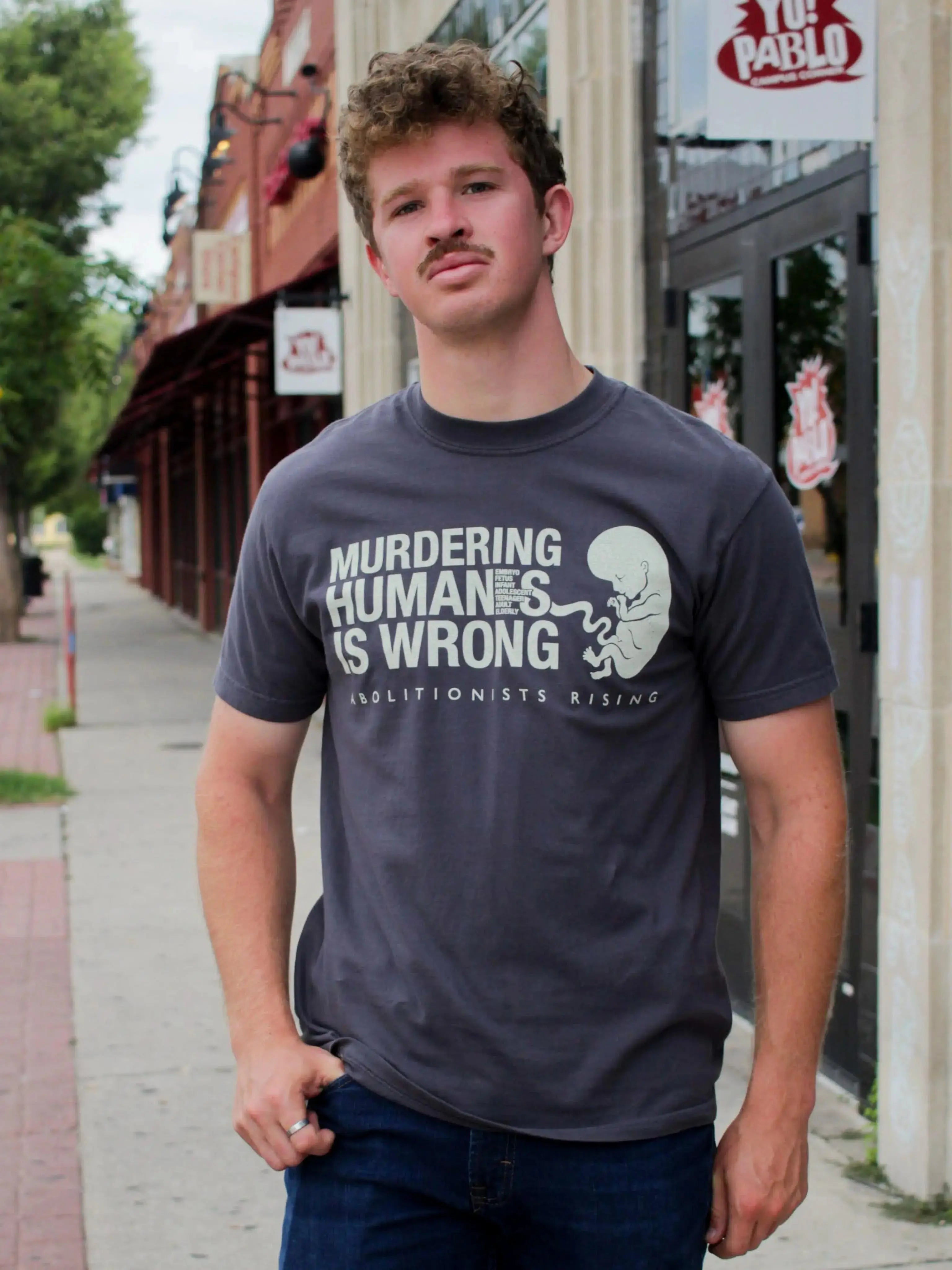 Murdering Humans Is Wrong Unisex T-Shirt Abolitionists Rising Store 