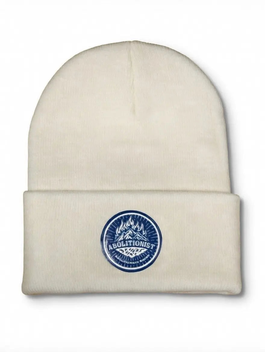 Abolitionist White Beanie Abolitionists Rising Gear Store 