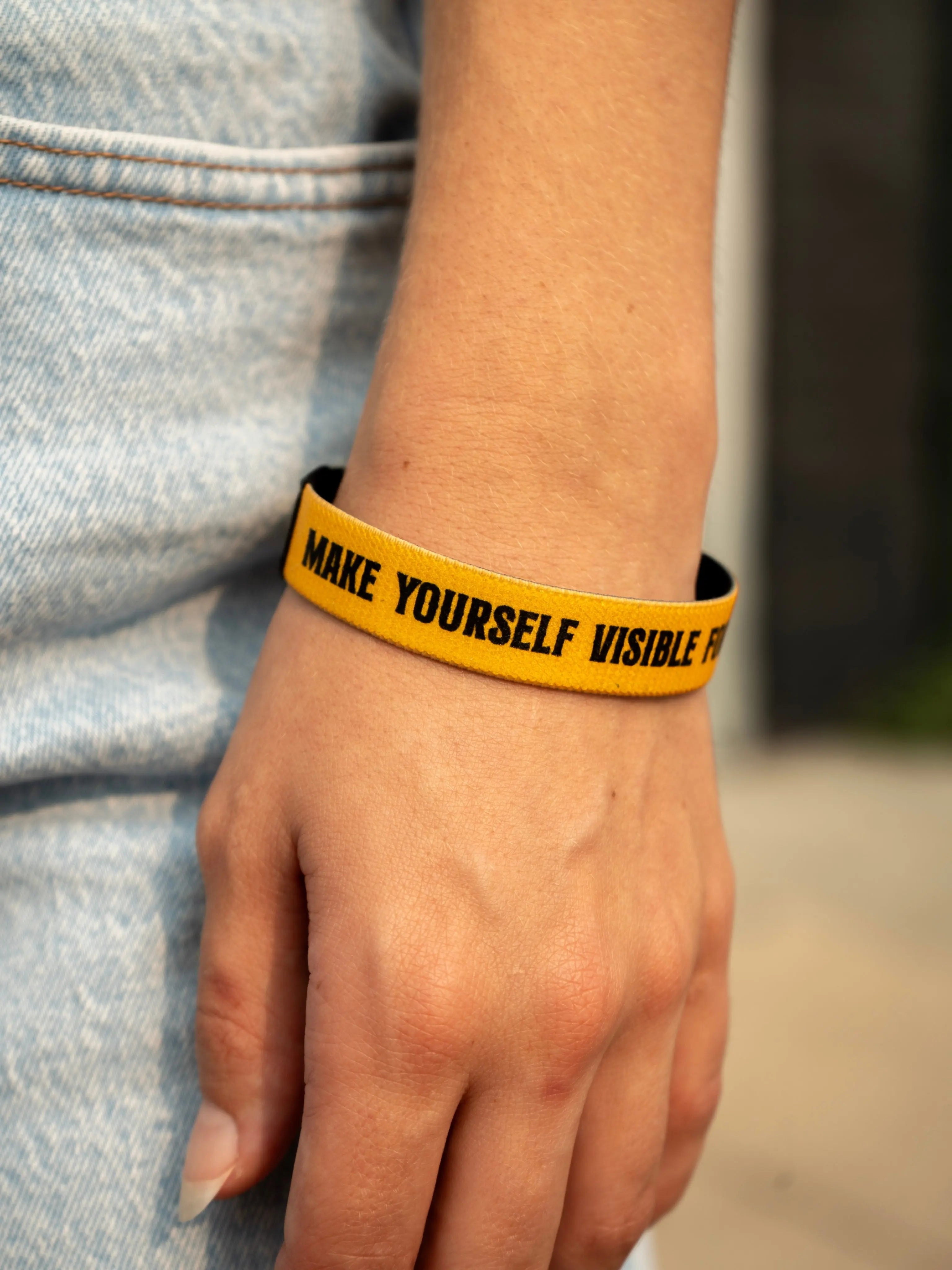 Reversible Abolitionist Fabric Wristband Abolitionists Rising Gear Store 