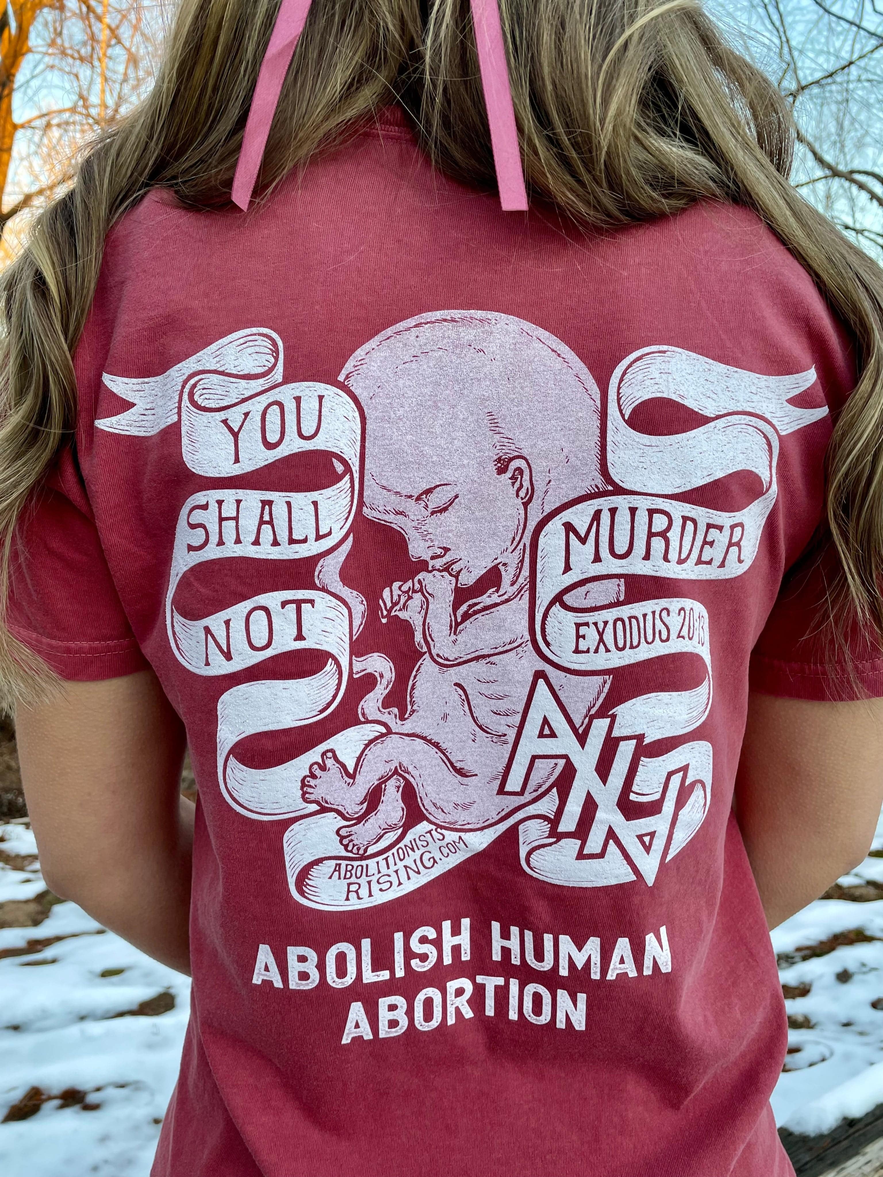 You Shall Not Murder Crimson T-Shirt (Unisex) & Dropcard Bundle