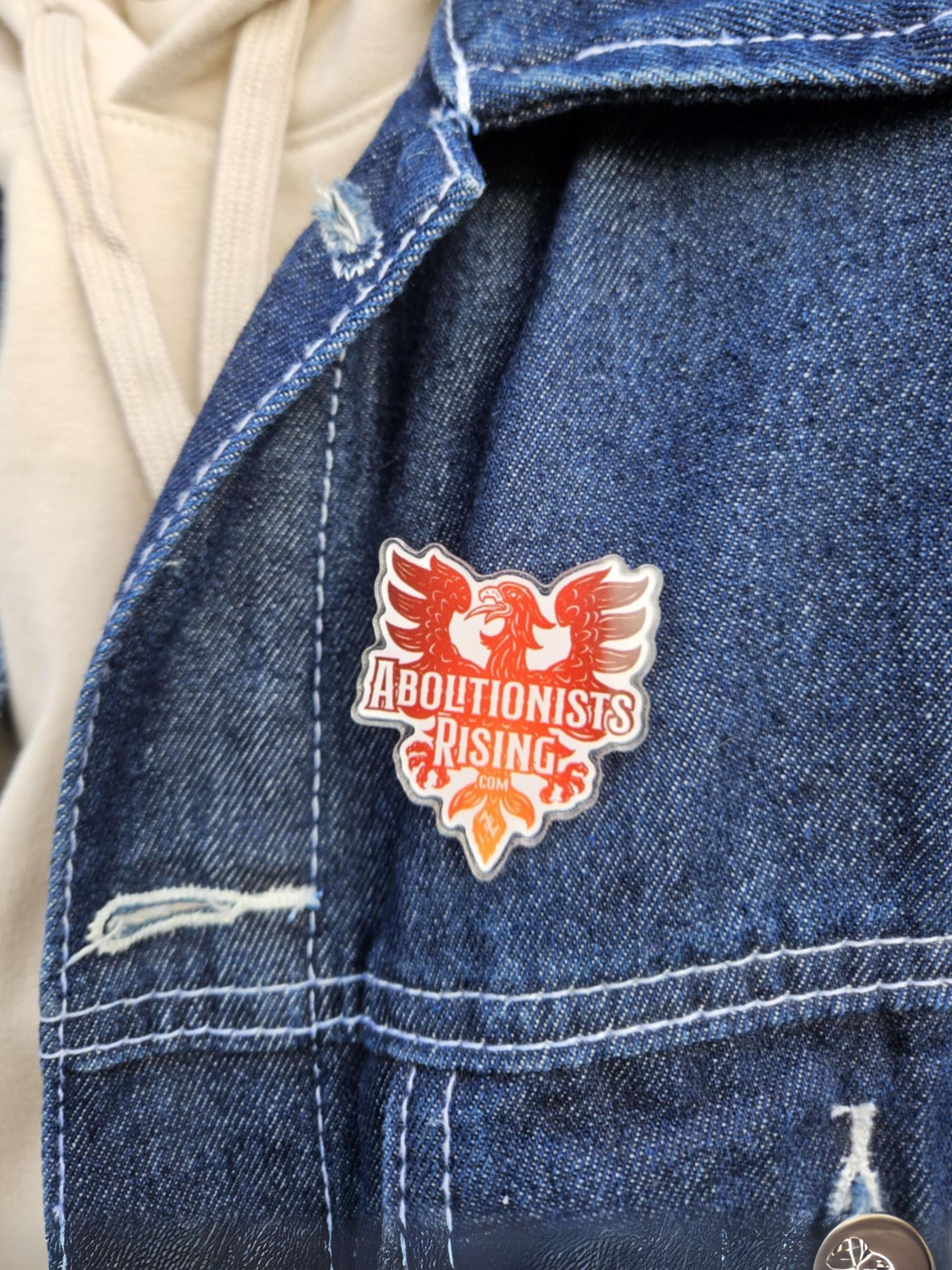 Abolitionists Rising Phoenix Pin - Abolitionists Rising Gear Store