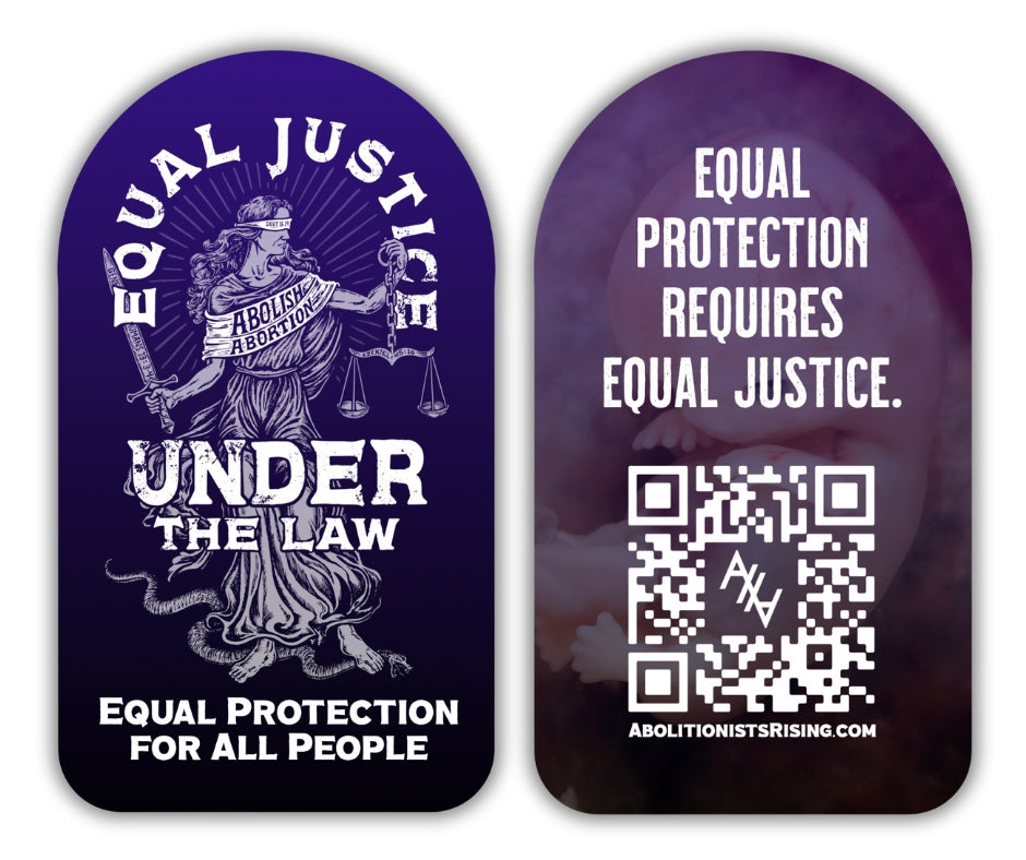 Equal Justice Under The Law - Dropcard - Abolitionists Rising Gear Store