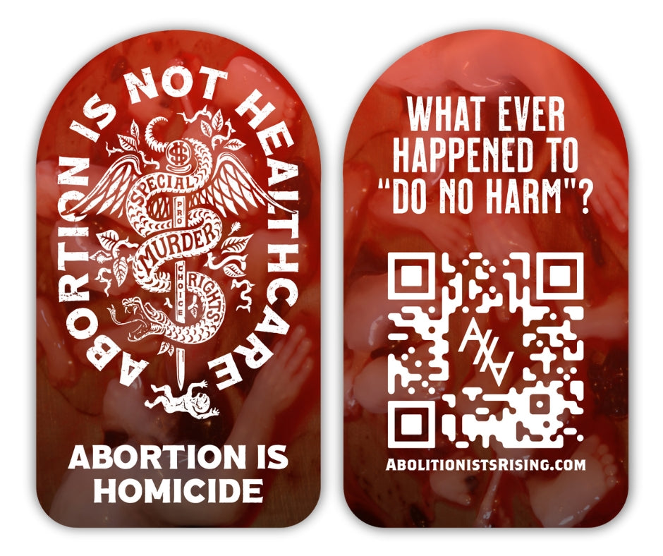 Abortion Is Not Healthcare - Dropcard