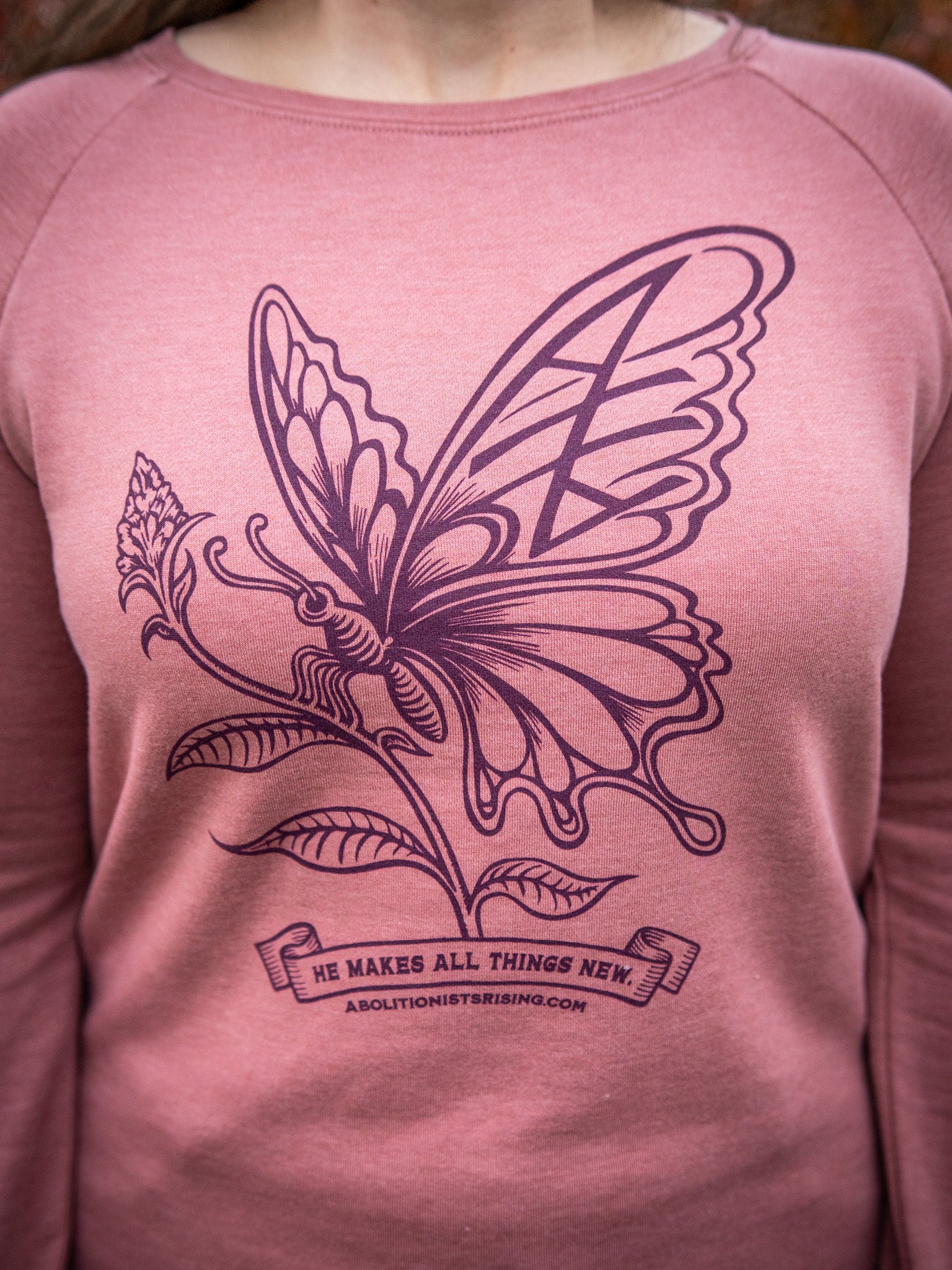 Forgiveness for the Sin of Abortion Ladies Sweatshirt - Abolitionists Rising Gear Store