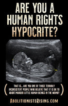 Human Rights Hypocrite Sign