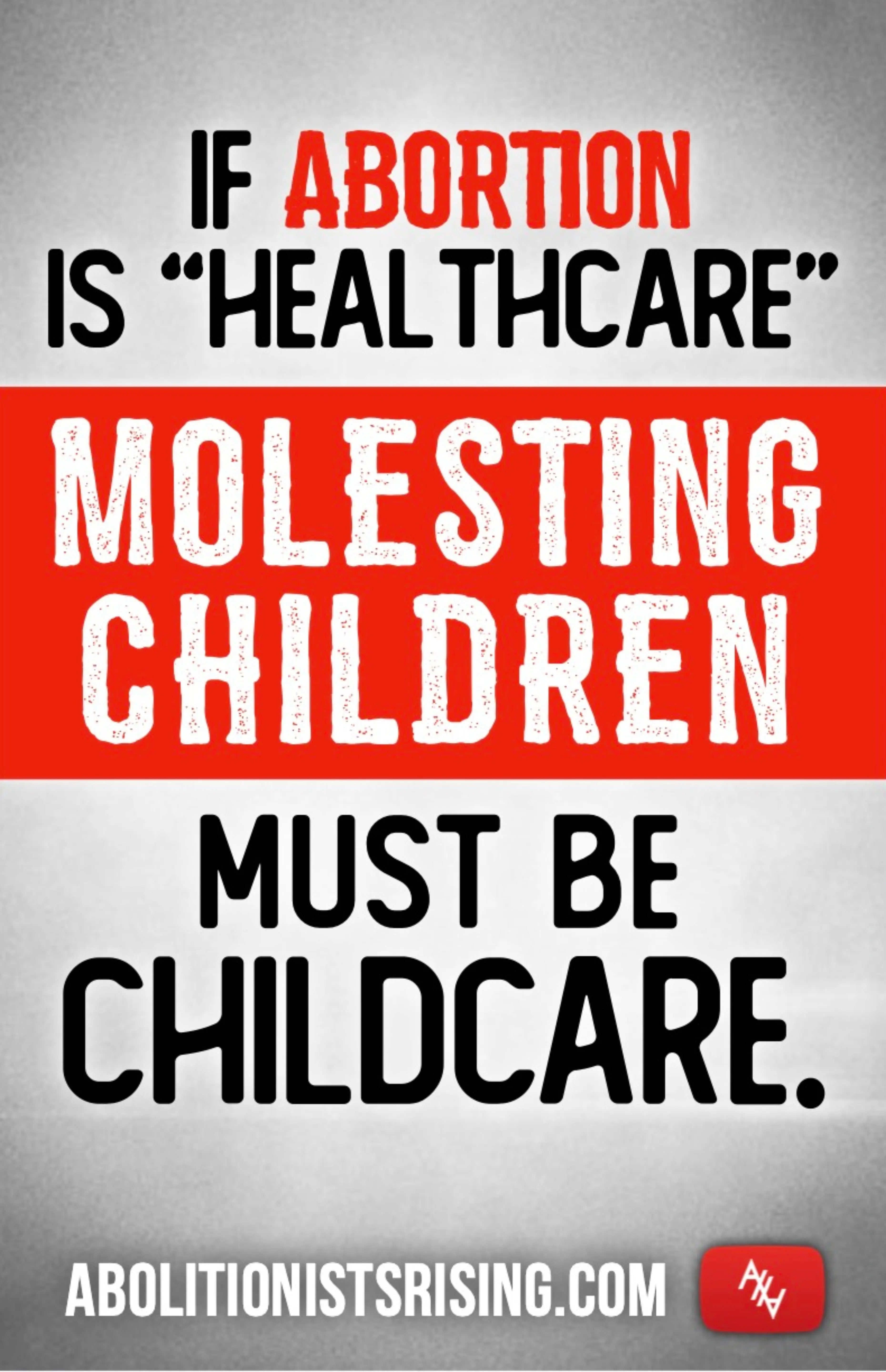 Premade If Abortion Is Healthcare Sign Abolitionists Rising Store 