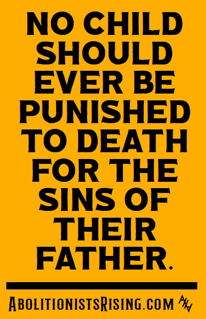 Punished for Sins of Father Sign