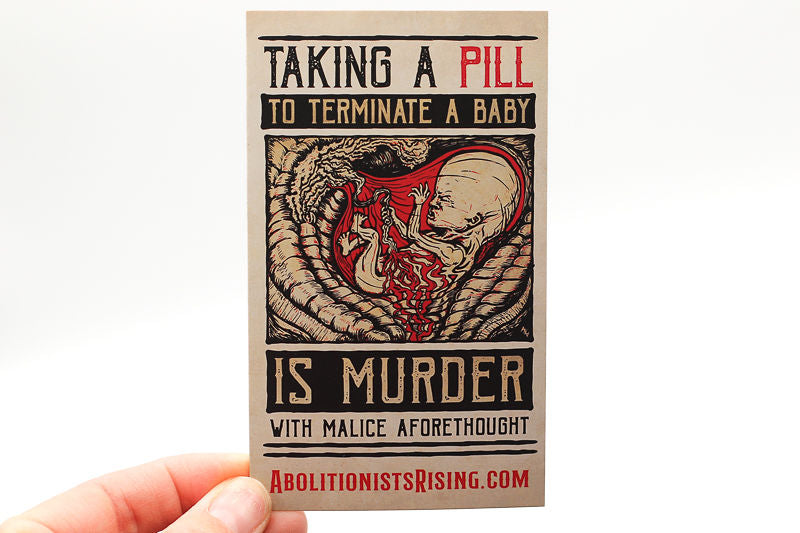 Taking A Pill To Terminate A Baby - Large Dropcard