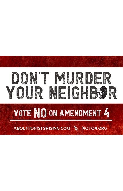 Florida Say No to 4 Handheld Sign Free Digital Copy - Abolitionists Rising Gear Store Signs Default Title Abolitionists Rising Store