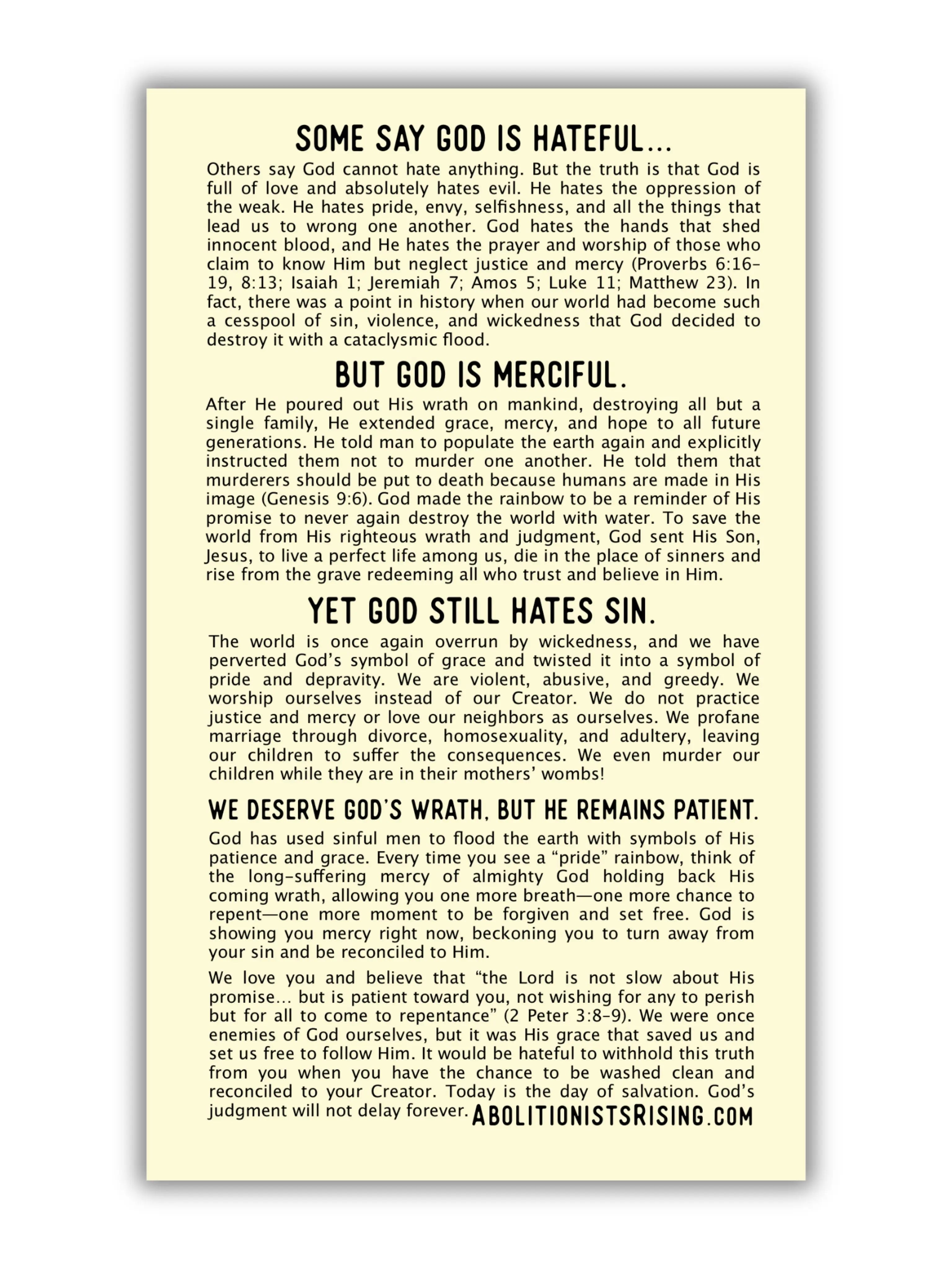 Love Hasn't Won Yet Quadfold Abolitionists Rising Store 