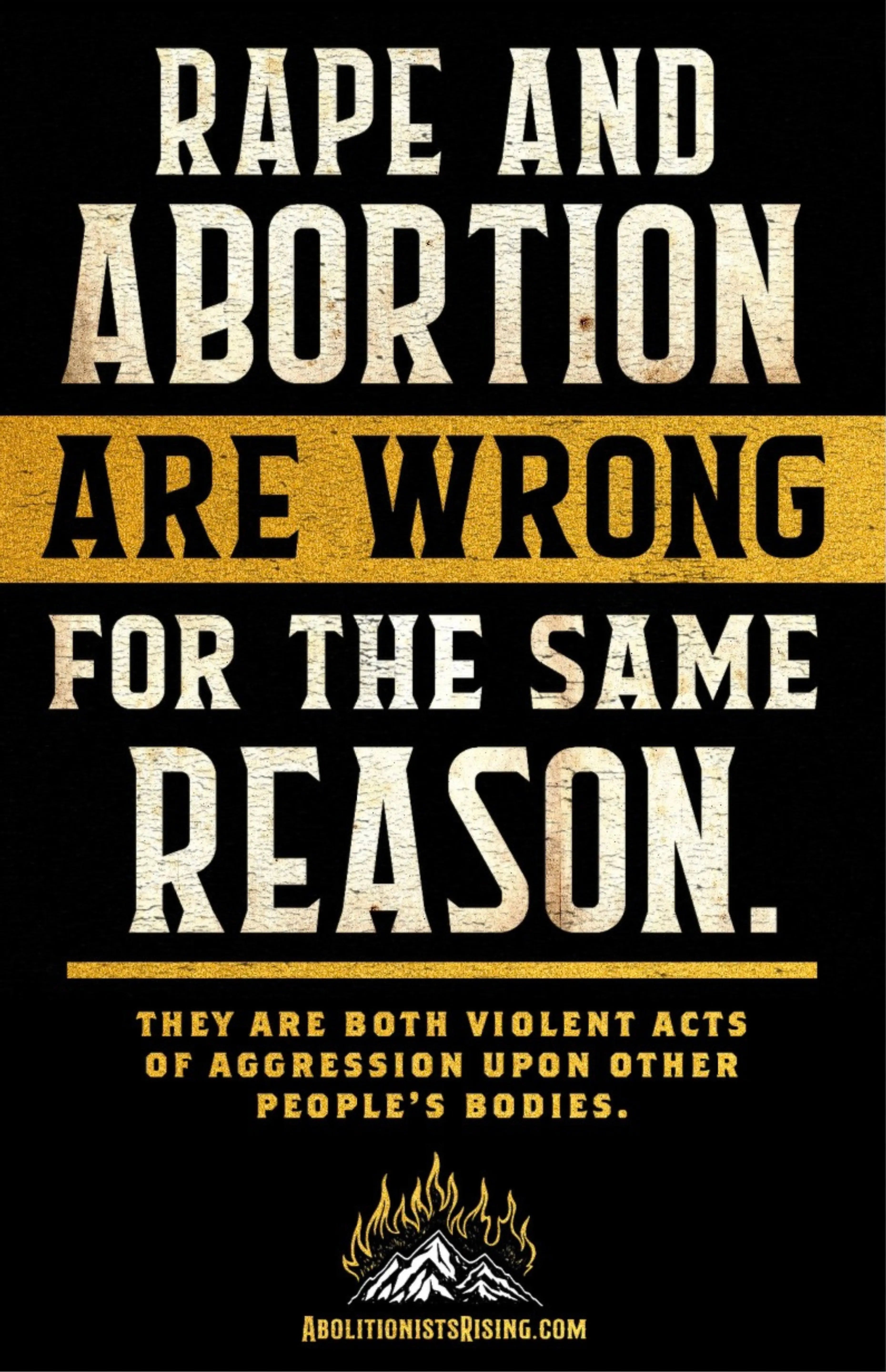 Wrong For the Same Reason Sign Abolitionists Rising Store 