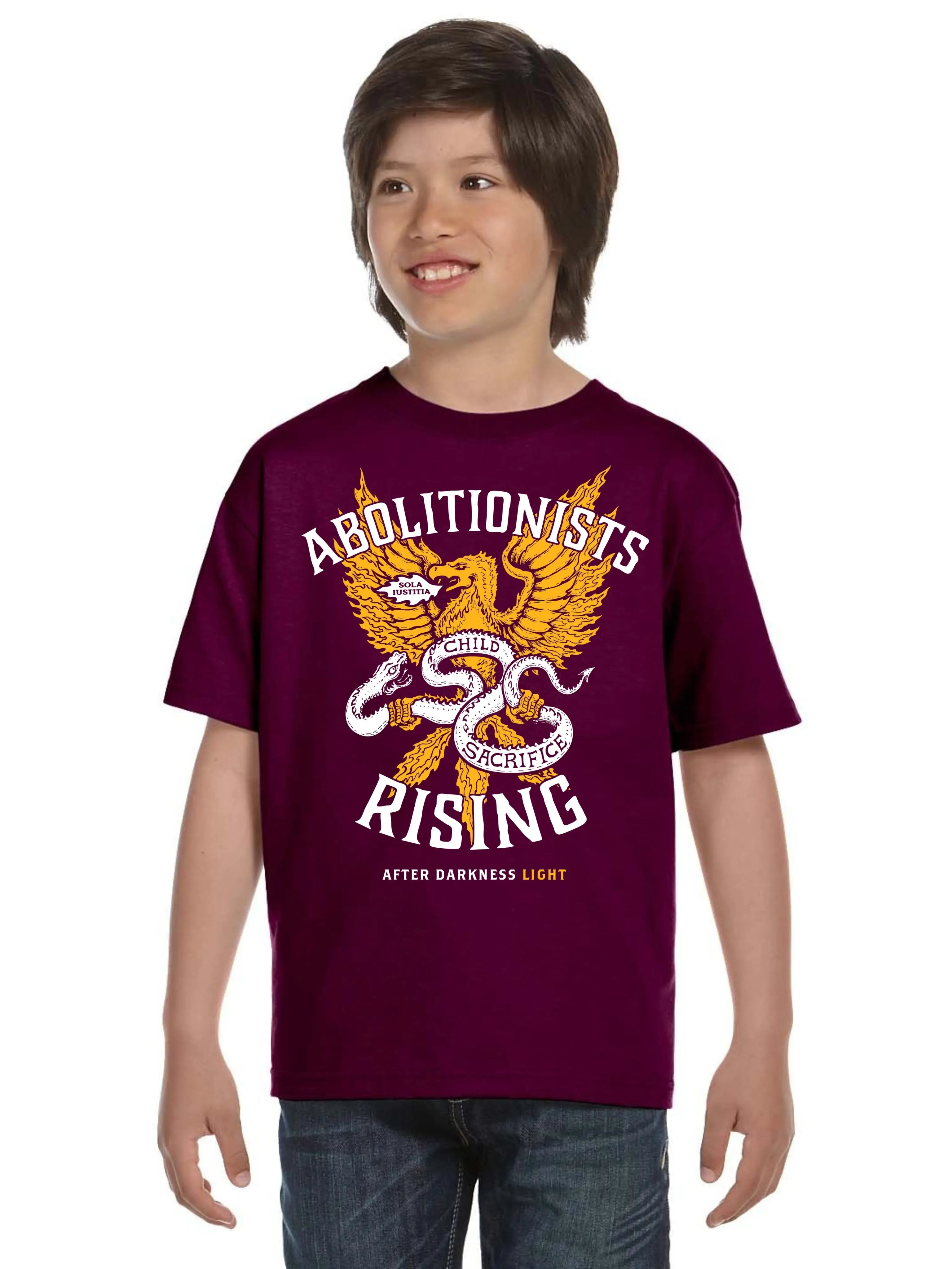 Phoenix Rising Youth T-Shirt Abolitionists Rising Gear Store 
