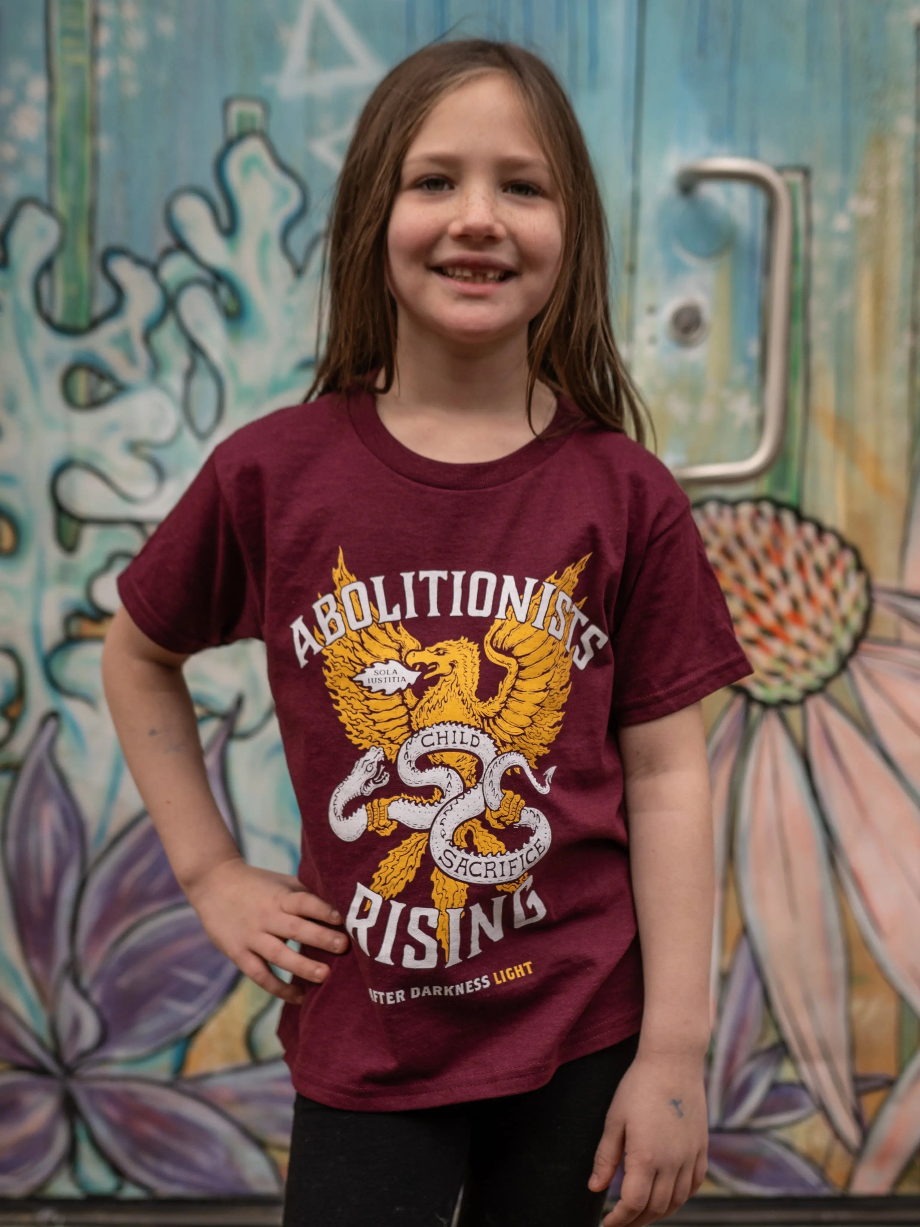 Phoenix Rising Youth T-Shirt Abolitionists Rising Gear Store 