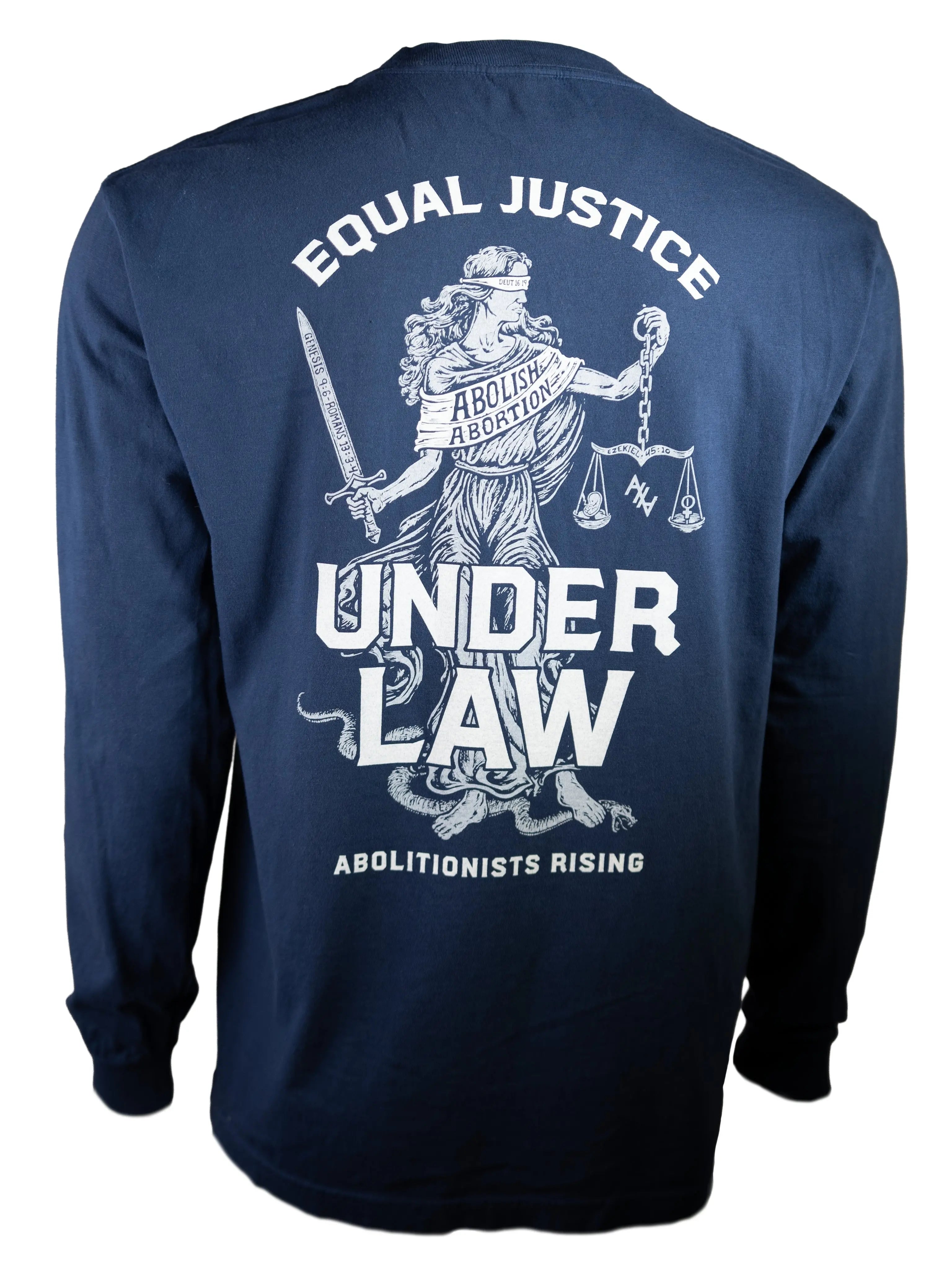 Equal Justice Unisex Long-Sleeve T-Shirt Abolitionists Rising Store 