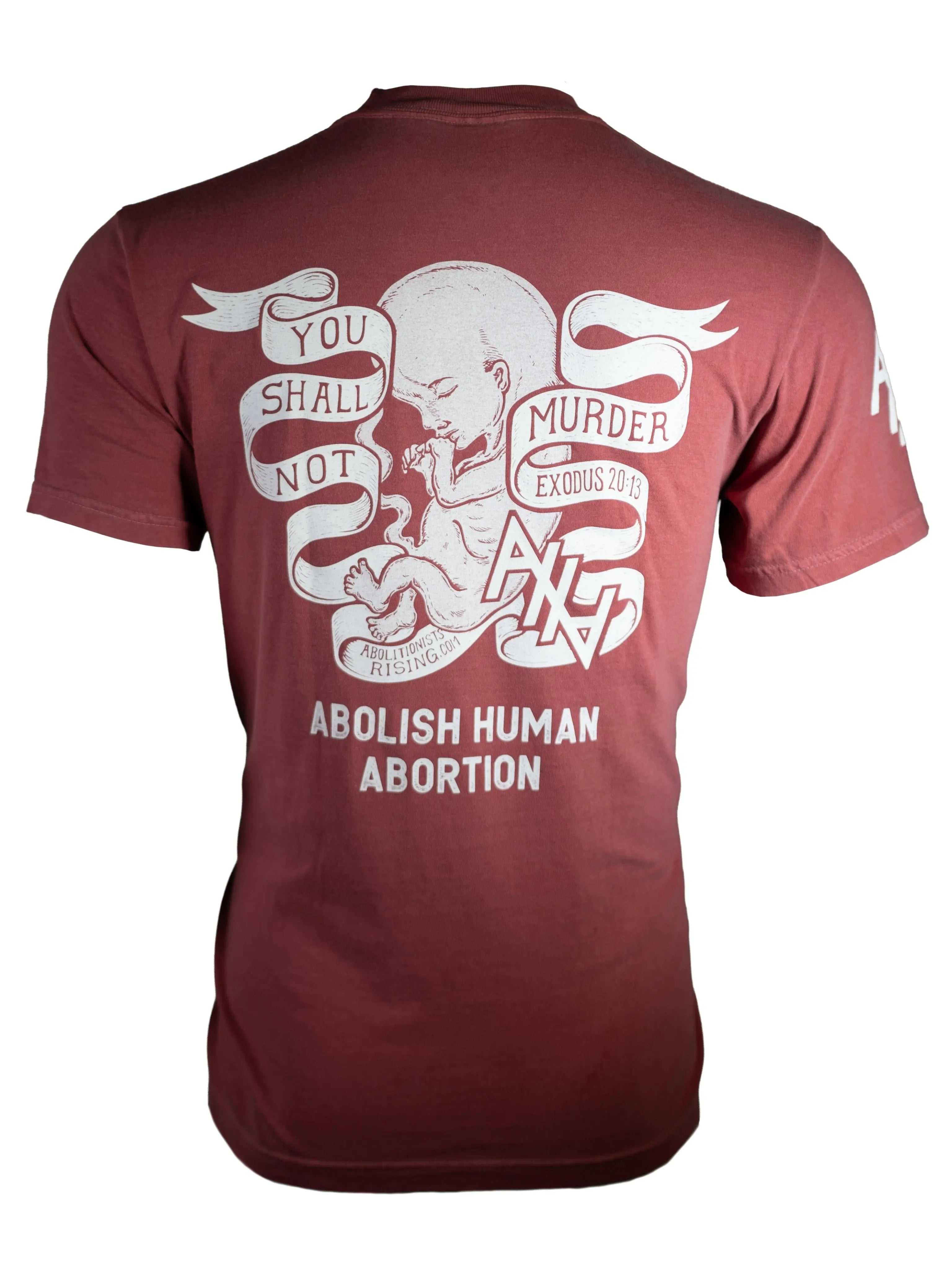 You Shall Not Murder Crimson Unisex T-Shirt Abolitionists Rising Store 
