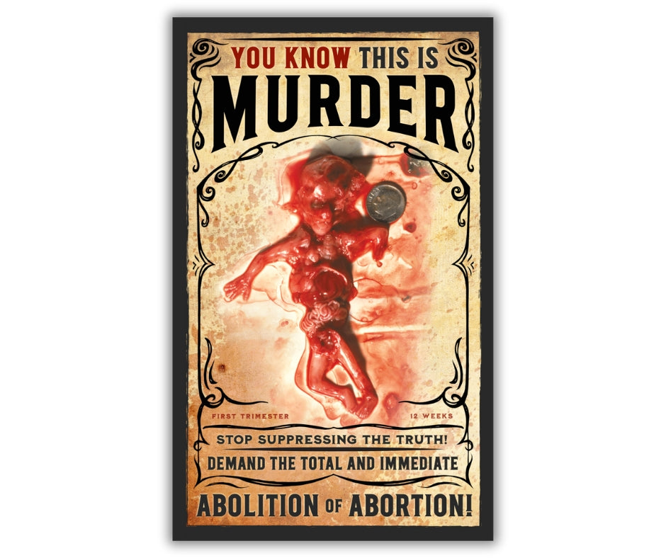 Abortion Is Murder and Everybody Knows It Quadfold