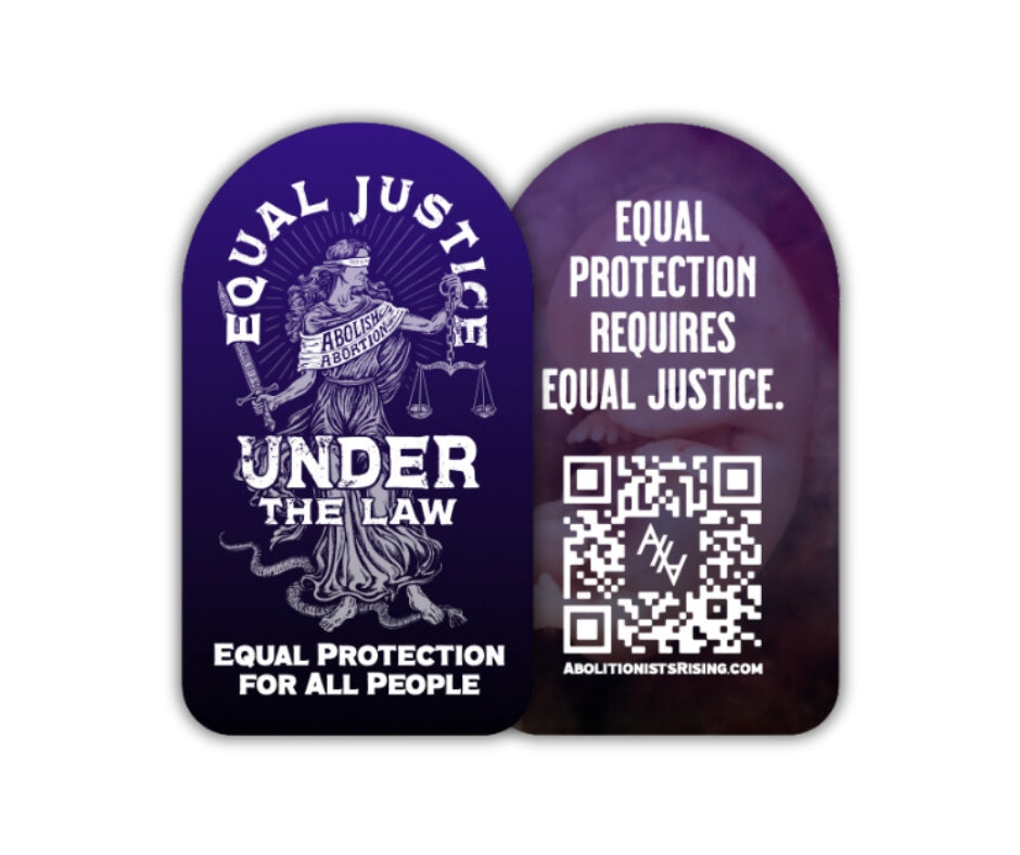 Equal Justice Under The Law - Dropcard - Abolitionists Rising Gear Store