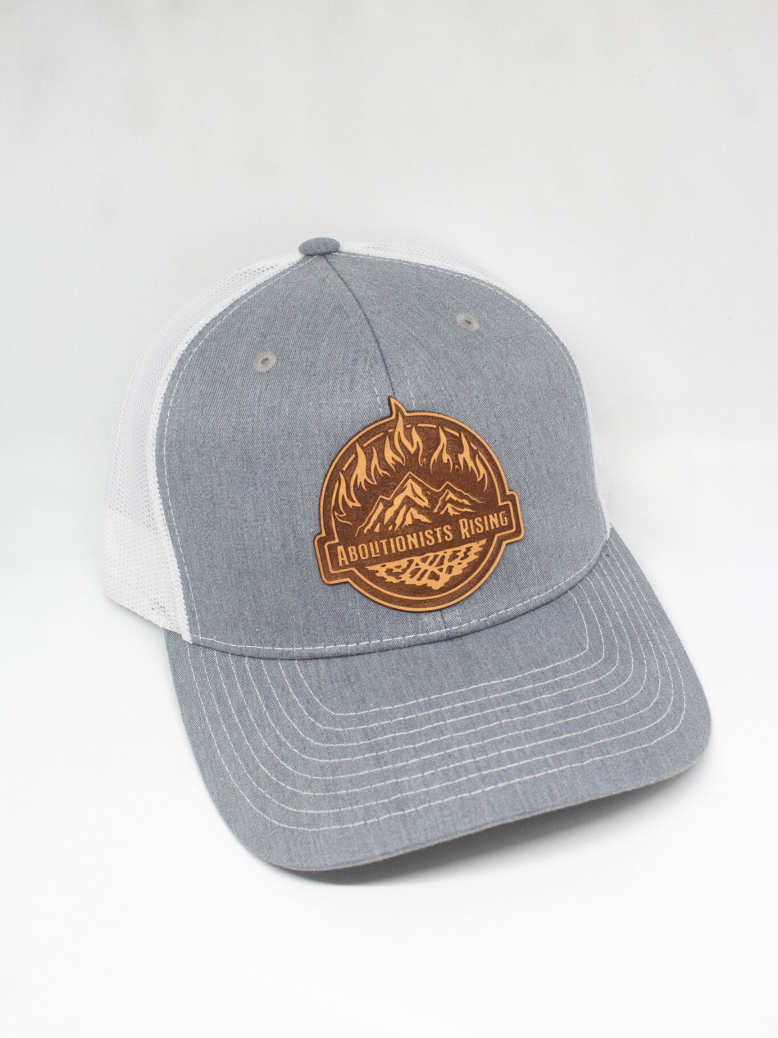 AR Logo Patch Hat - Abolitionists Rising Gear Store Hat Heather Grey/ White Abolitionists Rising Gear Store