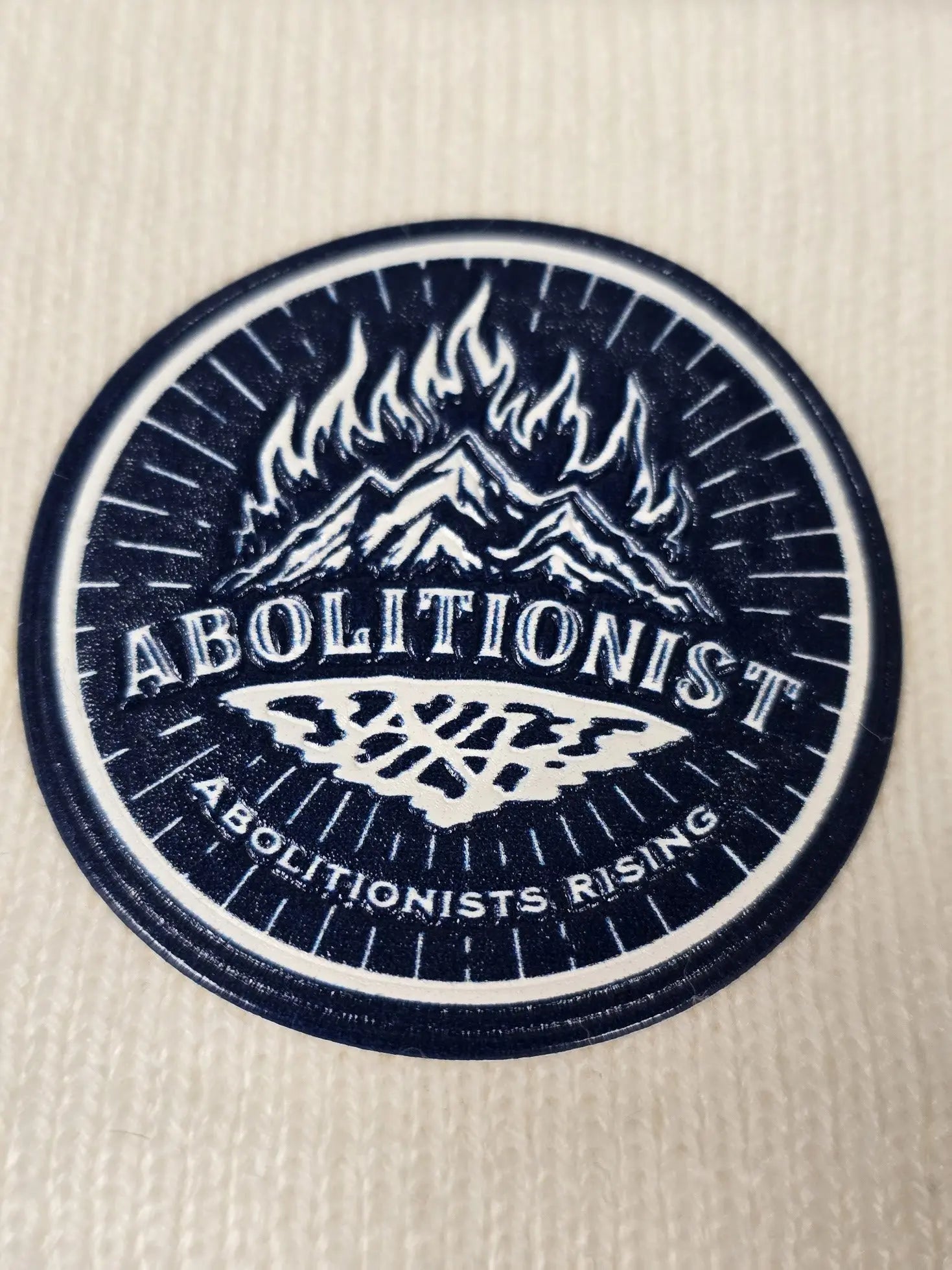 Abolitionist White Beanie Abolitionists Rising Gear Store 