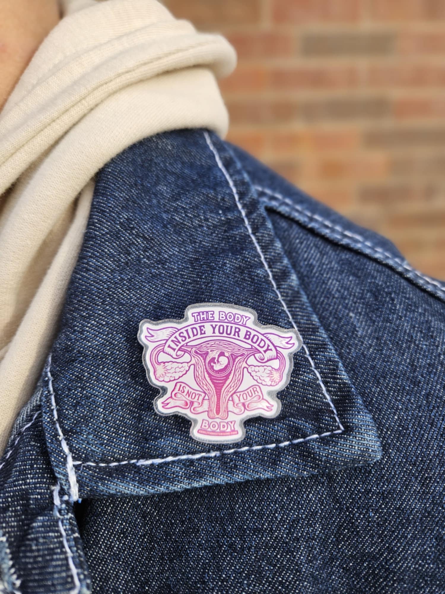 The Body Inside Your Body Pin - Abolitionists Rising Gear Store