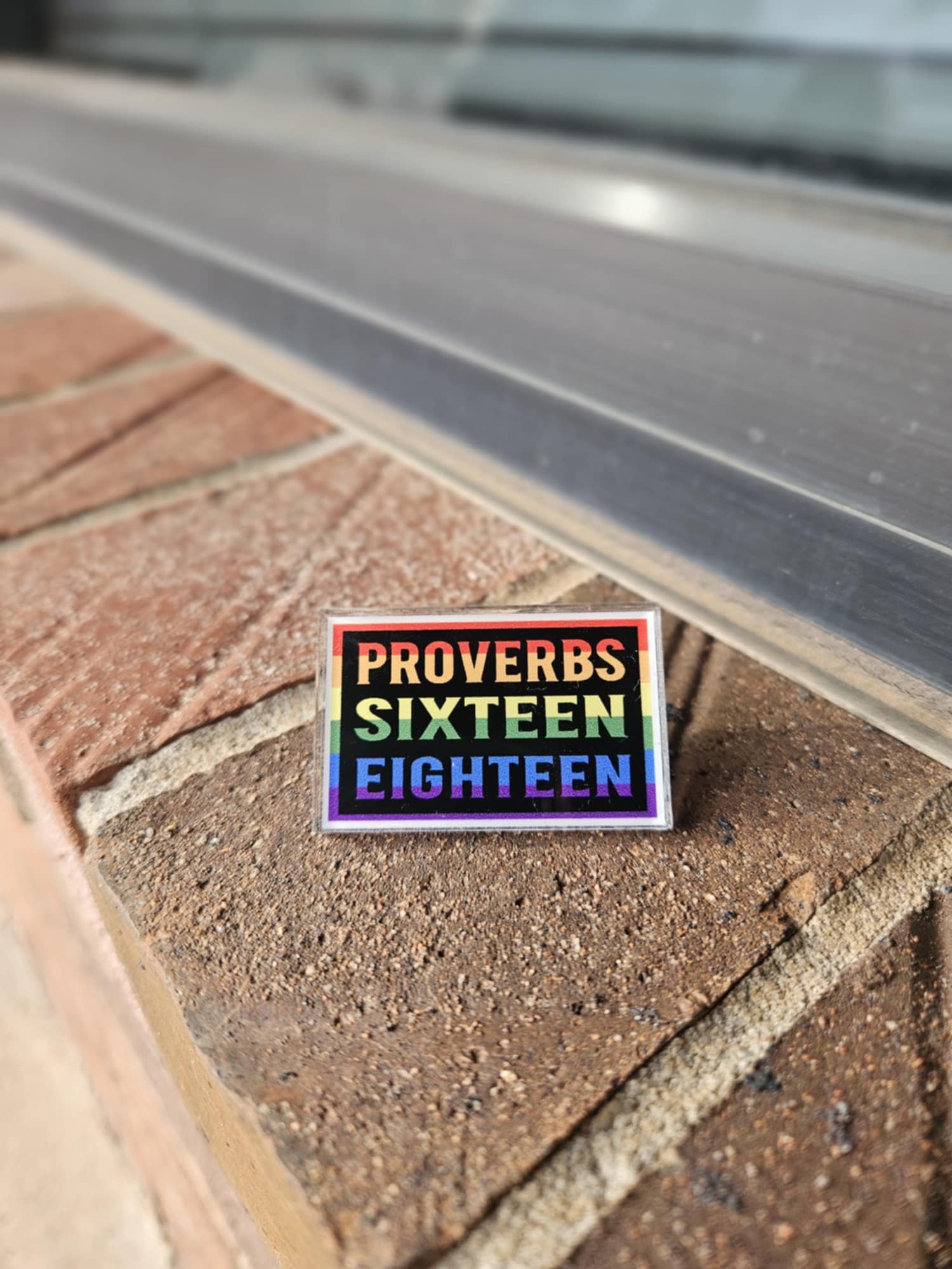 Proverbs 16:18 Pin - Abolitionists Rising Gear Store