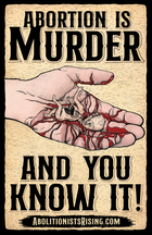 Abortion is Murder - And You Know It! Sign